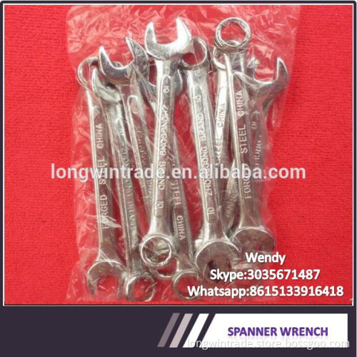 Hand tools High quality chrome plated steel wrench combination spanner